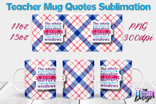 Teacher Mug Sublimation | 11 oz 15 oz Mug | School Design | PNG File Sublimation The T Store Design 