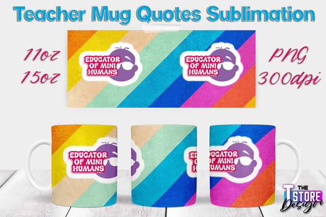 Teacher Mug Sublimation | 11 oz 15 oz Mug | School Design | PNG File Sublimation The T Store Design 