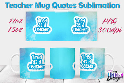Teacher Mug Sublimation | 11 oz 15 oz Mug | School Design | PNG File Sublimation The T Store Design 