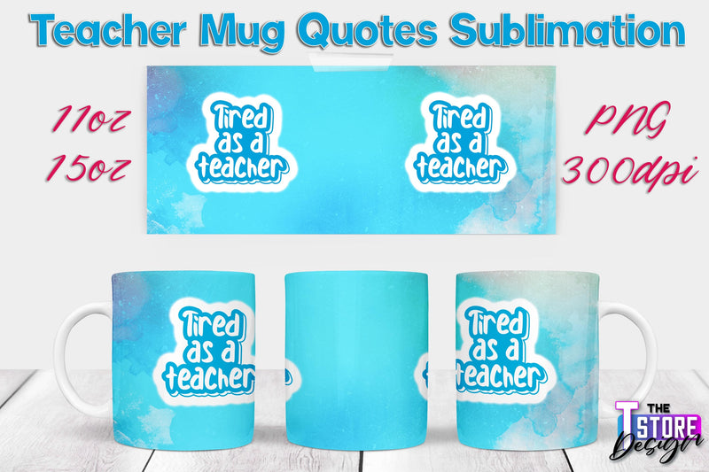 Teacher Mug Sublimation | 11 oz 15 oz Mug | School Design | PNG File Sublimation The T Store Design 