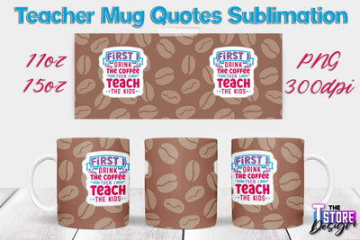 Teacher Mug Sublimation | 11 oz 15 oz Mug | School Design | PNG File Sublimation The T Store Design 