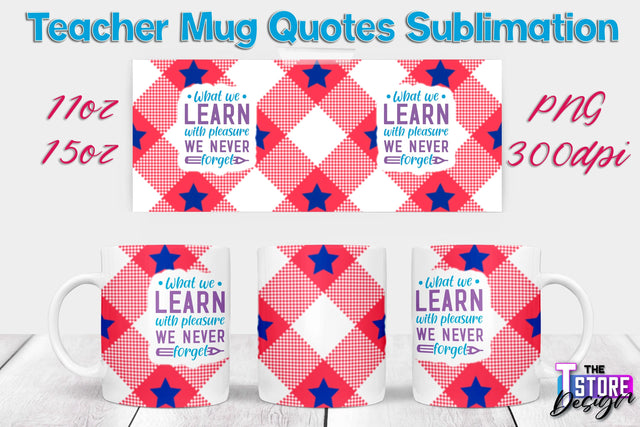 Teacher Mug Sublimation | 11 oz 15 oz Mug | School Design | PNG File Sublimation The T Store Design 