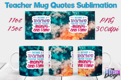 Teacher Mug Sublimation | 11 oz 15 oz Mug | School Design | PNG File Sublimation The T Store Design 