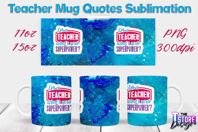 Teacher Mug Sublimation | 11 oz 15 oz Mug | School Design | PNG File Sublimation The T Store Design 