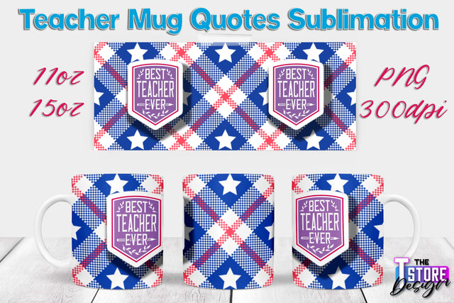 Teacher Mug Sublimation | 11 oz 15 oz Mug | School Design | PNG File Sublimation The T Store Design 