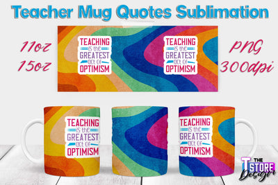Teacher Mug Sublimation | 11 oz 15 oz Mug | School Design | PNG File Sublimation The T Store Design 
