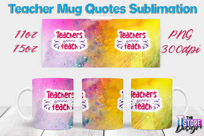 Teacher Mug Sublimation | 11 oz 15 oz Mug | School Design | PNG File Sublimation The T Store Design 
