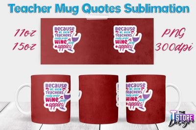 Teacher Mug Sublimation | 11 oz 15 oz Mug | School Design | PNG File Sublimation The T Store Design 