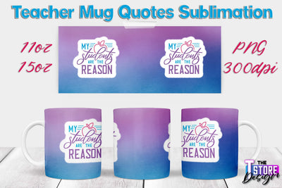 Teacher Mug Sublimation | 11 oz 15 oz Mug | School Design | PNG File Sublimation The T Store Design 