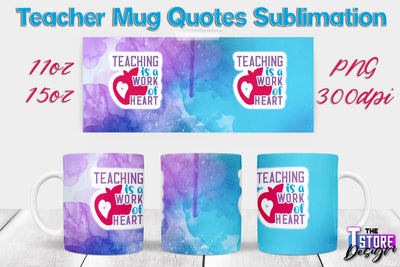 Teacher Mug Sublimation | 11 oz 15 oz Mug | School Design | PNG File Sublimation The T Store Design 
