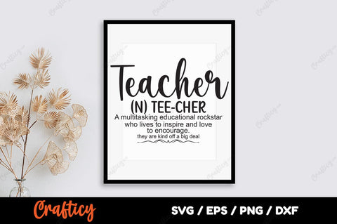 Teacher n teecher a multitasking educational rockstar SVG Design SVG Designangry 