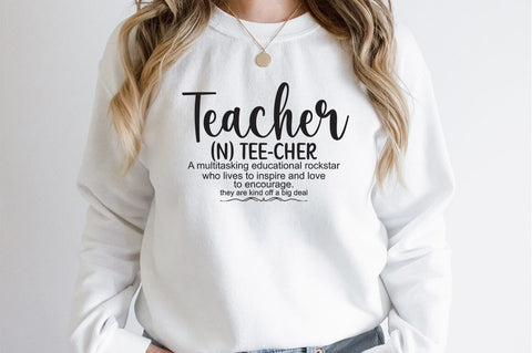 Teacher n teecher a multitasking educational rockstar SVG Design SVG Designangry 