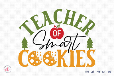 Teacher of Smart Cookies - Christmas SVG SVG CraftLabSVG 