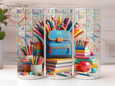 Teacher Pencil School Tumbler, Teacher Theme, Pencil Design, Classroom Style, Education Vibes, 20Oz Tumbler, Sublimation Wrap Sublimation Lara' s Designs 
