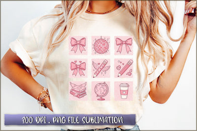 Teacher Pink Valentine Coquette PNG Sublimation Shetara Begum 