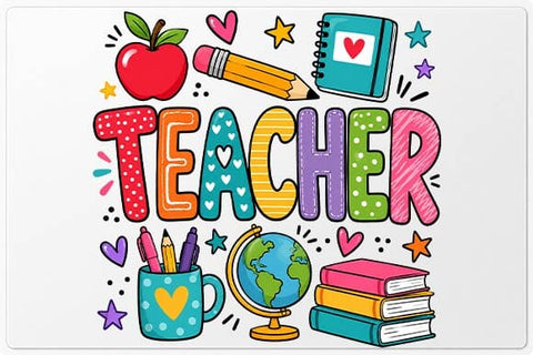 Teacher PNG | Cute Teacher Classroom Design | Sublimation PNG SVG BillahCrafts 