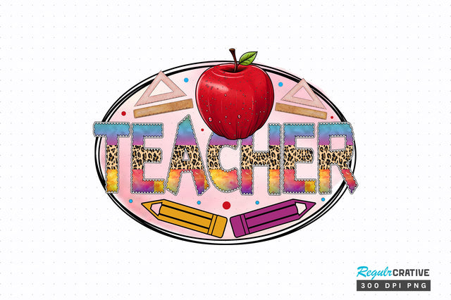 Teacher PNG Design Sublimation Regulrcrative 