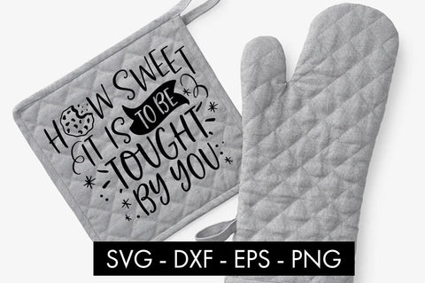 Teacher Pot Holder Oven Mitten SVG Bundle SVG Freeling Design House 