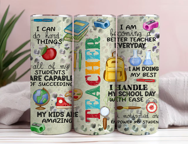 Teacher quotes 20 oz skinny tumbler png tumbler wrap png sublimation design download, 20 oz tumbler designs, Teacher tumbler png download Sublimation PixelChick 