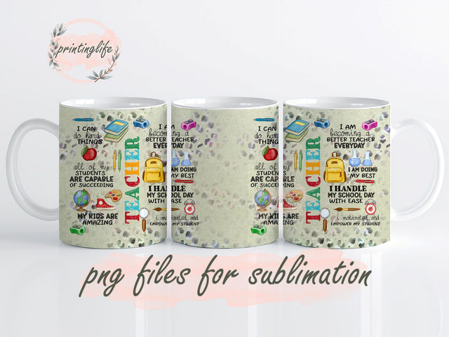 Teacher quotes png sublimation design download, Teacher designs, Teacher mug png download 11oz Sublimation PrintingLife 