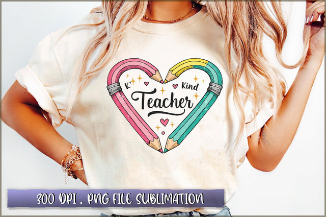 Teacher Rainbow Heart PNG Sublimation Shetara Begum 
