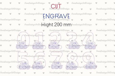 Teacher School numbers 0-9 svg, Back to school number laser cut SVG AnastasiyaArtDesign 