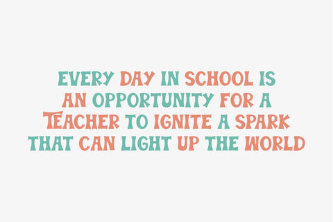 Teacher School - Vintage Quirky Halloween Font Font Masyafi Studio 