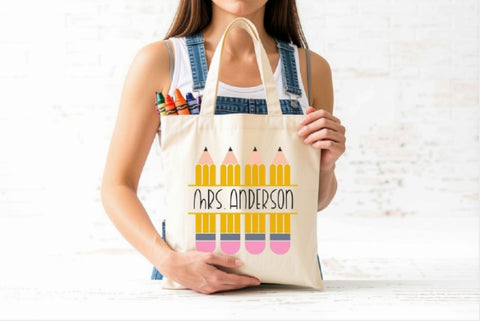 Teacher Split Monogram SVG - Back to School Cut File SVG Silhouette School Blog Design Shop 
