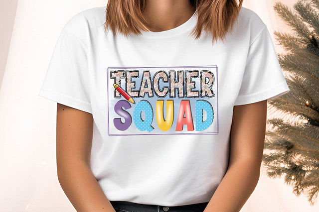 Teacher squad PNG Design Sublimation Designangry 