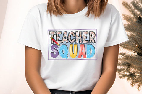 Teacher squad PNG Design Sublimation Designangry 