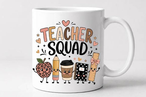 Teacher Squad PNG, Leopard Teacher Sublimation SVG BillahCrafts 