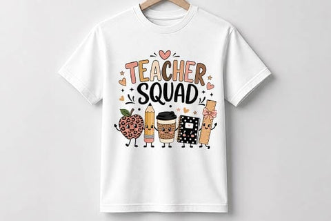 Teacher Squad PNG, Leopard Teacher Sublimation SVG BillahCrafts 