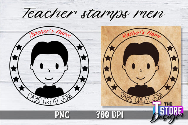 Teacher Stamp Men Sublimation | Teacher Stamp Design | Teacher Design Sublimation The T Store Design 