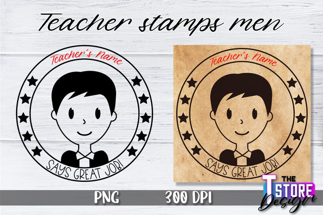 Teacher Stamp Men Sublimation | Teacher Stamp Design | Teacher Design Sublimation The T Store Design 