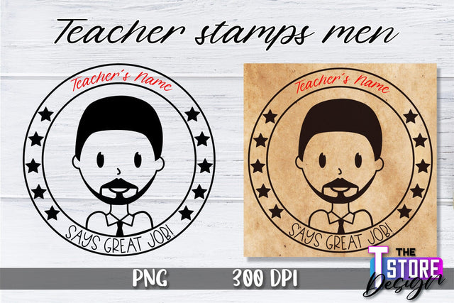 Teacher Stamp Men Sublimation | Teacher Stamp Design | Teacher Design Sublimation The T Store Design 