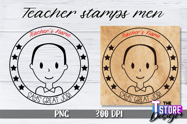 Teacher Stamp Men Sublimation | Teacher Stamp Design | Teacher Design Sublimation The T Store Design 