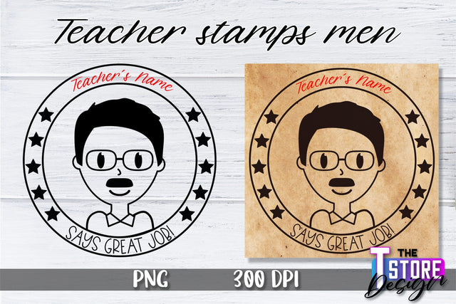 Teacher Stamp Men Sublimation | Teacher Stamp Design | Teacher Design Sublimation The T Store Design 