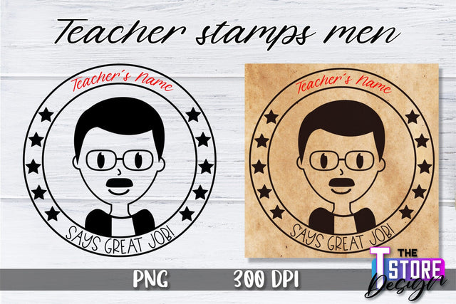 Teacher Stamp Men Sublimation | Teacher Stamp Design | Teacher Design Sublimation The T Store Design 