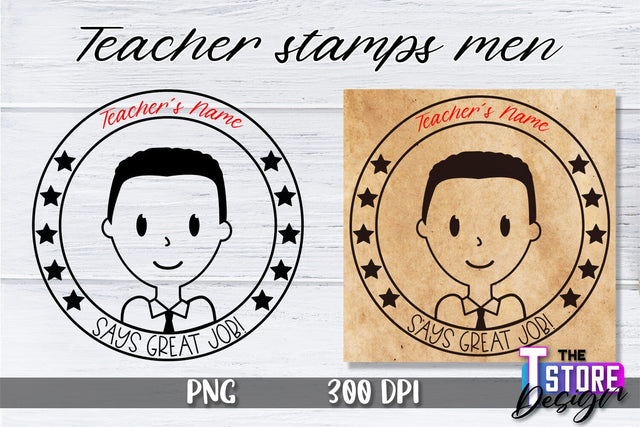 Teacher Stamp Men Sublimation | Teacher Stamp Design | Teacher Design Sublimation The T Store Design 