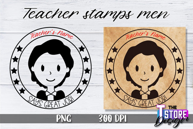 Teacher Stamp Men Sublimation | Teacher Stamp Design | Teacher Design Sublimation The T Store Design 