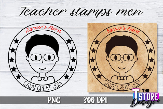 Teacher Stamp Men Sublimation | Teacher Stamp Design | Teacher Design Sublimation The T Store Design 