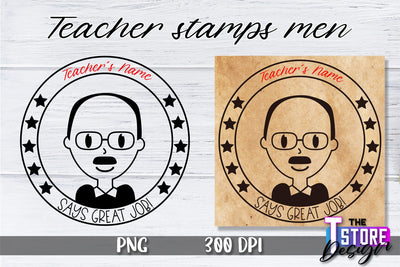 Teacher Stamp Men Sublimation | Teacher Stamp Design | Teacher Design Sublimation The T Store Design 