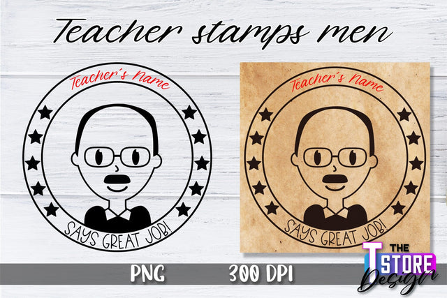 Teacher Stamp Men Sublimation | Teacher Stamp Design | Teacher Design Sublimation The T Store Design 