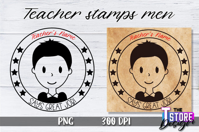 Teacher Stamp Men Sublimation | Teacher Stamp Design | Teacher Design Sublimation The T Store Design 