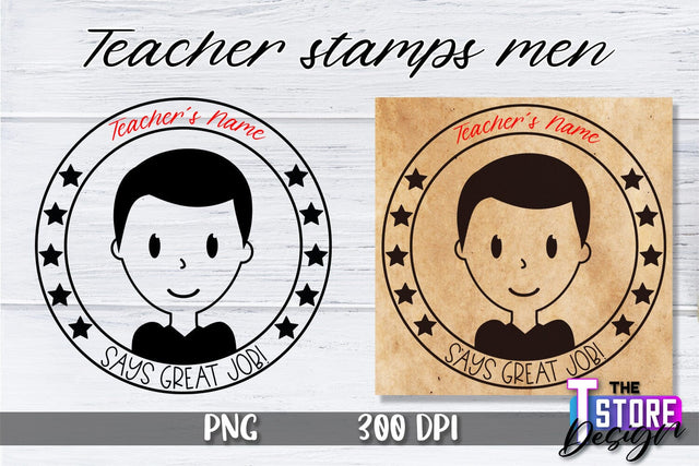 Teacher Stamp Men Sublimation | Teacher Stamp Design | Teacher Design Sublimation The T Store Design 
