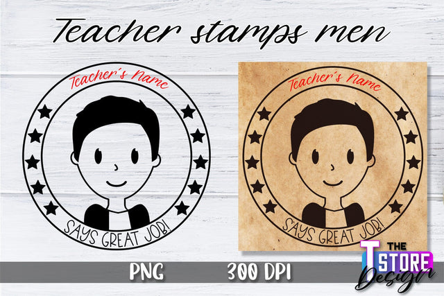 Teacher Stamp Men Sublimation | Teacher Stamp Design | Teacher Design Sublimation The T Store Design 