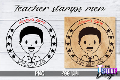 Teacher Stamp Men Sublimation | Teacher Stamp Design | Teacher Design Sublimation The T Store Design 