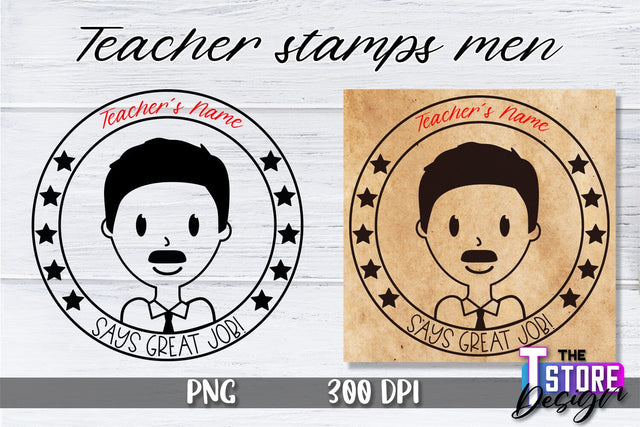 Teacher Stamp Men Sublimation | Teacher Stamp Design | Teacher Design Sublimation The T Store Design 