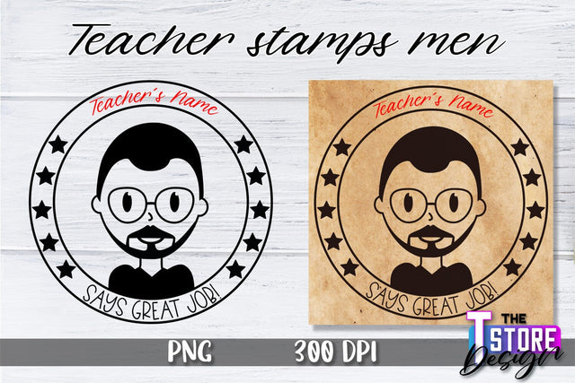Teacher Stamp Men Sublimation | Teacher Stamp Design | Teacher Design Sublimation The T Store Design 