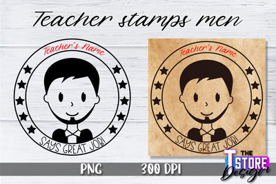Teacher Stamp Men Sublimation | Teacher Stamp Design | Teacher Design Sublimation The T Store Design 